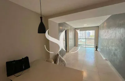 Apartamento à venda com 2 dormitórios com suíte, lazer completo no Marapé em Santos.