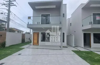 Casa com 3 dormitórios à venda, 105 m² por r$ 540.000,00 - barroco (itaipuaçu) - maricá/rj