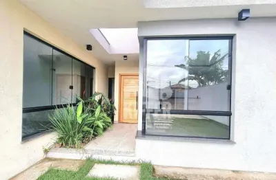 Casa nova com 3 quartos, suíte e fino acabamento em terreno de 480m² – itaipuaçu maricá