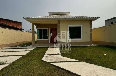 Casa com 3 quartos em itaipuaçu – rua 81, próx. à av. 2 | área gourmet | cisterna | porcelanato