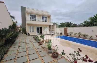 Casa com 4 quartos à venda, 303 m² por r$ 1.250.000 - jardim atlântico central (itaipuaçu) - maricá/rj