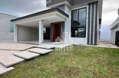 Casa com 3 quartos sendo 2 suítes no condomínio alphaville maricá