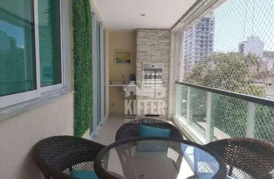 Apartamento com 3 quartos, vranda gourmet, lazer total, 2 vagas de garagem, 123m² por r$ 1.200.000,00 - icaraí - niterói/rj