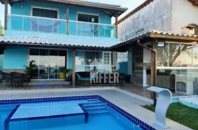 Casa com 6 dormitórios à venda, 296 m² por r$ 1.100.000,00 - praia do sudoeste - são pedro da aldeia/rj