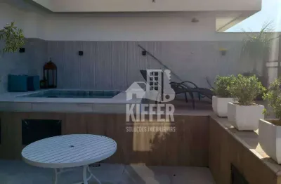 Cobertura 4 quartos e 3 suítes com piscina e lazer completo em icaraí