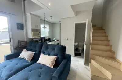 Apartamento duplex para locação | 47 m2 | 1 dorm suíte | lavabo | varanda e 1 vaga - itaim bibi