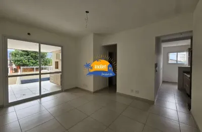 Apartamento garden à venda no centro de bertioga, 2 quartos, 1 suíte, 2 salas, 2 banheiros, 2 vagas