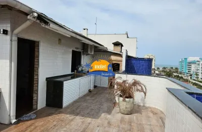 Cobertura duplex  à venda ou locação em bertioga-sp, proximo a praia, 3 quartos, 2 vagas, 111,23 m².