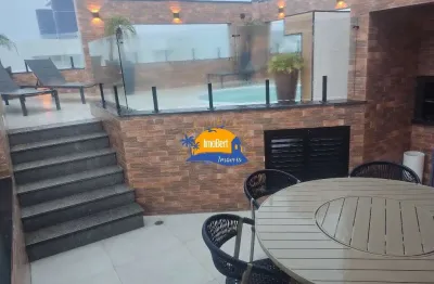 Cobertura de luxo à venda em Bertioga-SP, no bairro Riviera: 5 quartos, 3 suítes, 2 salas, 5 banheiros, 2 vagas, 243m².