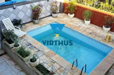 Taquara - casa em condomínio fechado com 4 quartos, piscina e churrasqueira