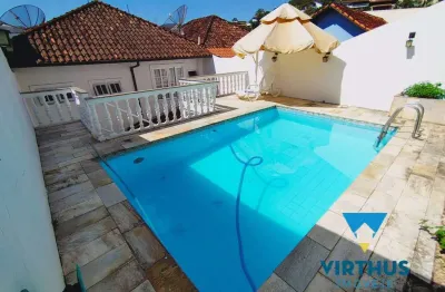 Anil - est. da uruçanga - casa com 3 pavimentos com piscina e churrasqueira