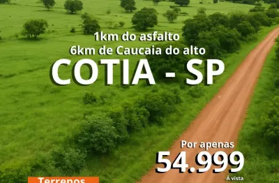 Para quem busca paz e simplicidade apenas 500m do asfalto terrenos em cotia