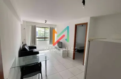Flat 35 m²  mobiliado para locação – baía de mesquita residence