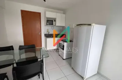 Flat 35 m²  mobiliado para locação – baía de mesquita residence