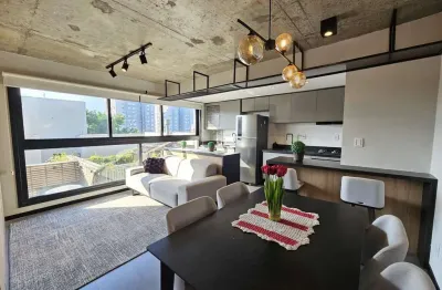 Studio mobiliado | 43m2 privativos | lindo e ensolarado | menino deus