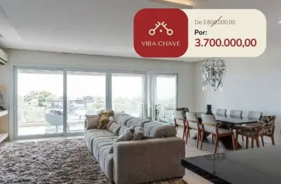 Cobertura para venda - 319.17m², 3 dormitórios, sendo 3 suites, 4 vagas - cristal