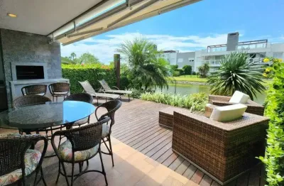 Apartamento garden no rossi atlântida, beira lago com 2 quartos e 131m² privativos com 2 vagas de garagem.