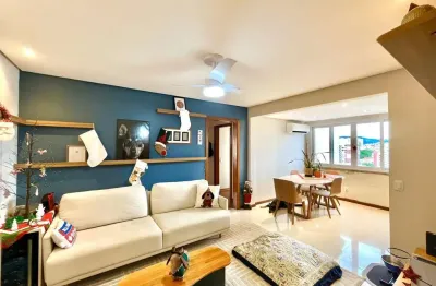 Apartamento semimobiliado em condomínio com infra de lazer no Cristo Redentor