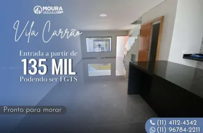 Sobrado para venda em são paulo, vila carrão, 3 dormitórios, 3 suítes, 4 banheiros, 4 vagas