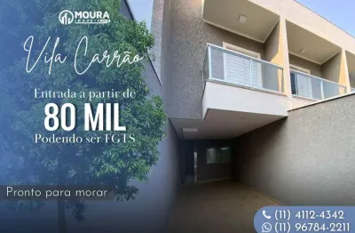 Sobrado para Venda em São Paulo, Vila Carrão, 3 dormitórios, 1 suíte, 3 banheiros, 2 vagas