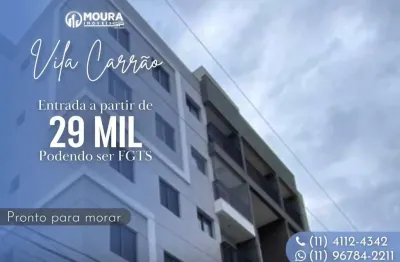 Apartamento para venda em são paulo, vila carrão, 2 dormitórios, 1 banheiro
