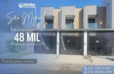 Sobrado para venda em são paulo, são miguel paulista, 2 dormitórios, 2 suítes, 3 banheiros, 1 vaga