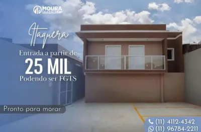 Casa sobreposta para venda em são paulo, itaquera, 2 dormitórios, 1 banheiro, 1 vaga