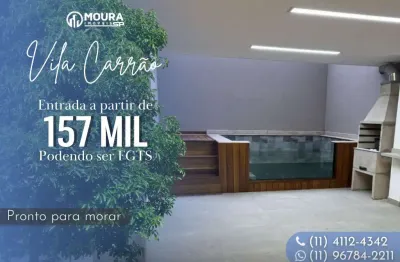 Sobrado à venda 3 suítes, piscina, churrasqueira Vila Carrão