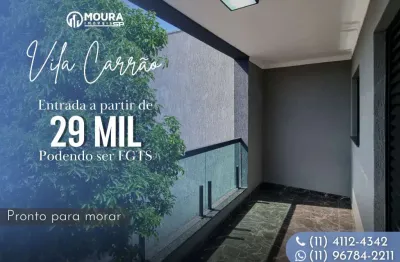 Casa sobreposta para venda em são paulo, vila carrão, 2 dormitórios, 1 banheiro, 1 vaga