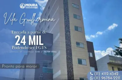 Apartamento para venda em são paulo, vila guilhermina, 2 dormitórios, 1 banheiro