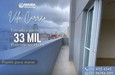 Apartamento para venda em são paulo, vila carrão, 2 dormitórios, 1 banheiro, 1 vaga