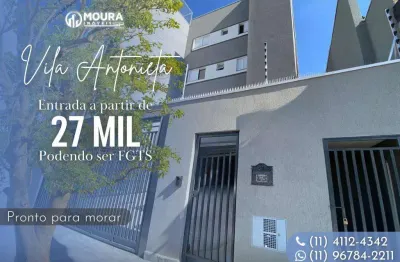 Apartamento para venda em são paulo, vila antonieta, 2 dormitórios, 1 banheiro, 1 vaga