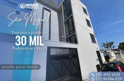 Apartamento para venda em são paulo, são miguel paulista, 2 dormitórios, 1 banheiro, 1 vaga