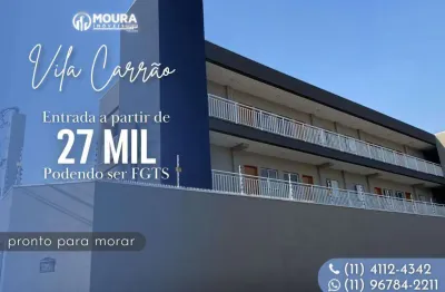 Apartamento para venda em são paulo, vila carrão, 2 dormitórios, 1 banheiro