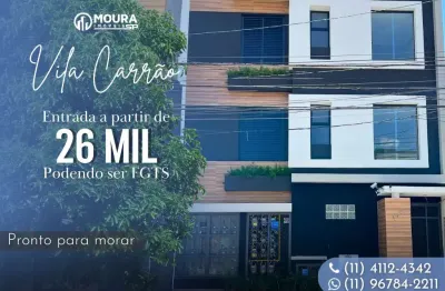 Apartamento para venda em são paulo, vila carrão, 2 dormitórios, 1 banheiro