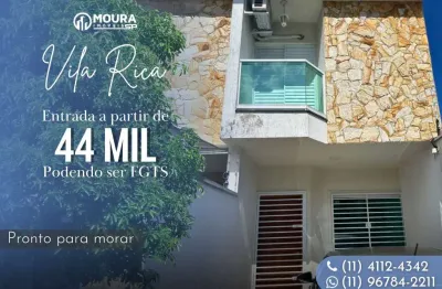 Casa usada para venda em são paulo, vila rica, 3 dormitórios, 2 banheiros, 2 vagas