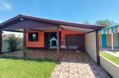 Casa com 3 dormitórios à venda, 80 m² por r$ 220.000,00 - centro - balneário pinhal/rs