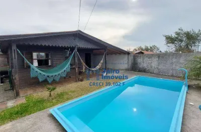 Casa com 2 dormitórios e piscina à venda por r$ 155.000 - quintão - palmares do sul/rs