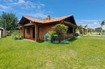 Oportunidade linda casa com terreno de esquina, à venda por r$ 420.000 - centro - balneário pinhal/rs