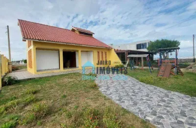 Linda casa à poucos metros do mar, com 3 dormitórios à venda por r$ 430.000 - centro - balneário pinhal/rs