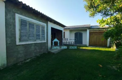 Casa com 2 dormitórios e ampla garagem à venda por r$ 165.000 - praia do magistério - balneário pinhal/rs