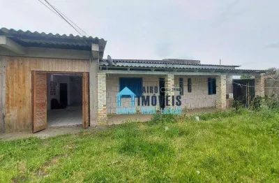 São duas casas em um amplo terreno, boa localização  à venda por r$ 165.000 - centro - balneário pinhal/rs