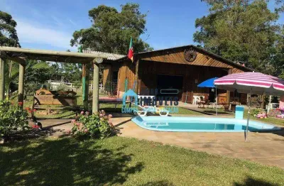 Belíssimo sítio com duas casas e grande área de lazer, à venda, por r$ 1.250.000 - rancho velho - capivari do sul/rs