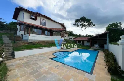 Casa com 4 dormitórios, 466 m² - venda por r$ 2.690.000,00 ou aluguel por r$ 11.022,01/mês - albuquerque - teresópolis/rj