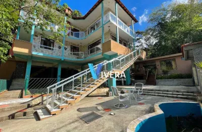 Casa com 8 dormitórios à venda, 200 m² por r$ 1.900.000,00 - cascata dos amores - teresópolis/rj
