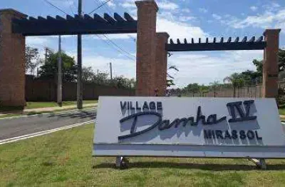 Terreno em condomínio para venda em mirassol, loteamento village damha mirassol iv