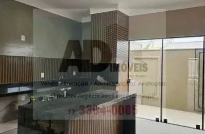Casa para venda em mirassol, residencial mais parque mirassol, 3 dormitórios, 1 suíte, 2 banheiros, 2 vagas