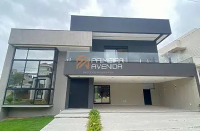 Sobrado 422m² - 4 suítes com varanda cond. residencial jaguary - urbanova