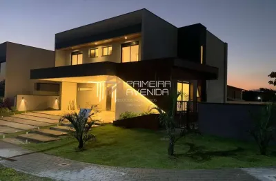 Sobrado novo 400m² com 5 suítes - urbanova - colinas do paratehy norte