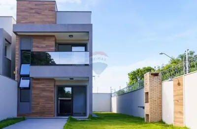 Casa nova à venda no eusébio – 3 suítes com estilo no timbu